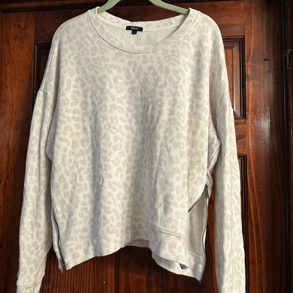 Rails Cream Leopard Print Sweater - Picture 2 of 5